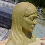 Modelage en argile servant de référence. Zamora sculpture marbre pierre stages modelage 3d