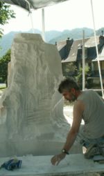 sculpteur zamora au travail