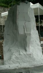 sculpture de femme en marbre de Saint-Béat