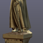 Maquette en 3d du trophée du Festival du cinéma de Luchon 2019